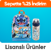 Lisanslı Çanta ve Mataralarda Sepette %25 İndirim