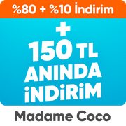 Madame Coco Ürünlerinde %80+%10'a ek 150 TL İndirim