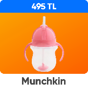 Munchkin Tıklama Kilitli Uçlu Alıştırma Bardağı, 6AY+, 207ML, Turuncu, 1 Adet