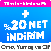 Omo,Yumoş,Cif,Domestos,Rinso Ürünlerinde Tüm İndirimlere Ek %20 İndirim