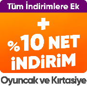 oyuncak kırtasiye ürünlerinde %10 net indirim