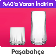 Paşabahçe ürünlerinde Sepette %40'a varan indirim