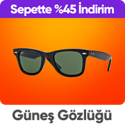 Rayban&Prada&Miu Miu gözlükler sepette %45 net indirim