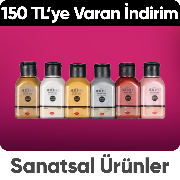 Sanatsal Boya ve Malzemelerde 350 TL'ye 50 TL,600 TL'YE 100 TL, 900 TL'ye 150 TL İndirim