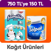 Selpak,Solo,Uni Baby Ürünlerinde 750 TL'ye Sepette 150 TL İndirim