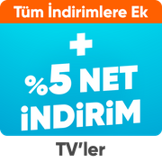 Seçili Televizyonlarda Sepette %5 Net İndirim!