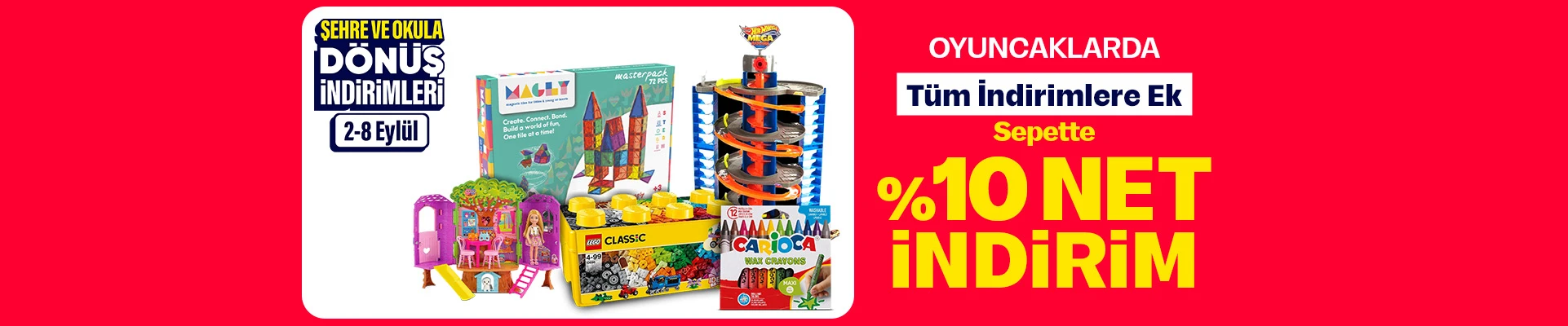 oyuncak %10 net indirim