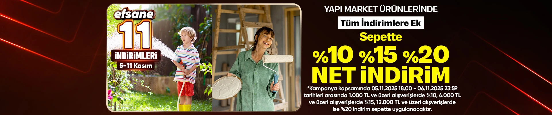 Yapı Market Ürünlerinde Fırsat Günleri