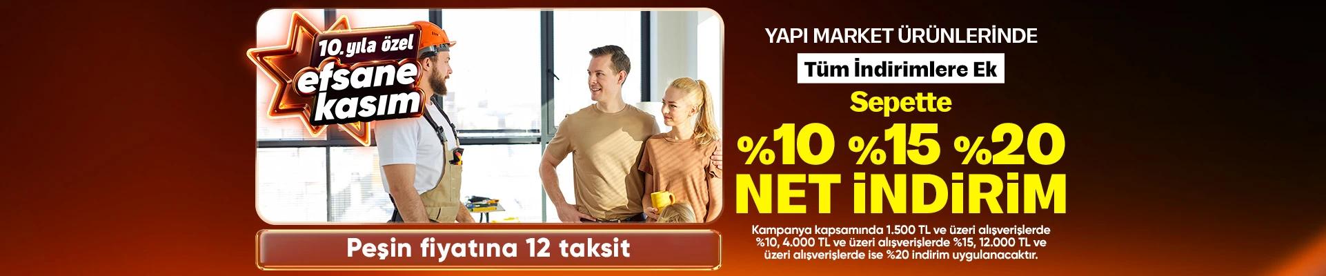 Yapı Market Ürünlerinde Fırsat Günleri