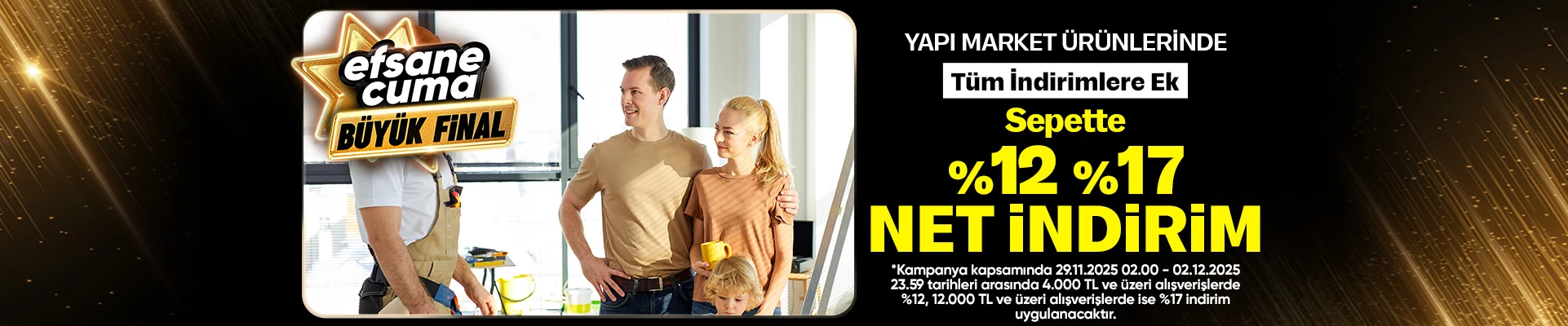 Yapı Market Ürünlerinde Fırsat Günleri