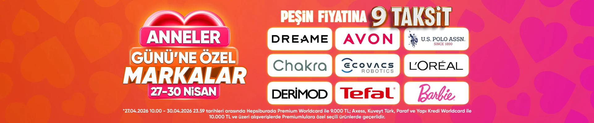 Anneler gününe özel marka günleri