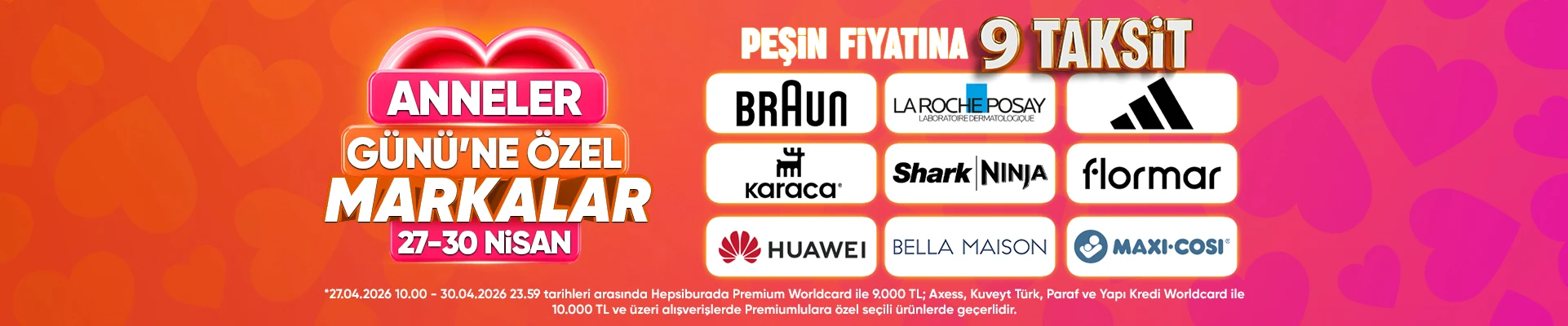 Anneler gününe özel marka günleri