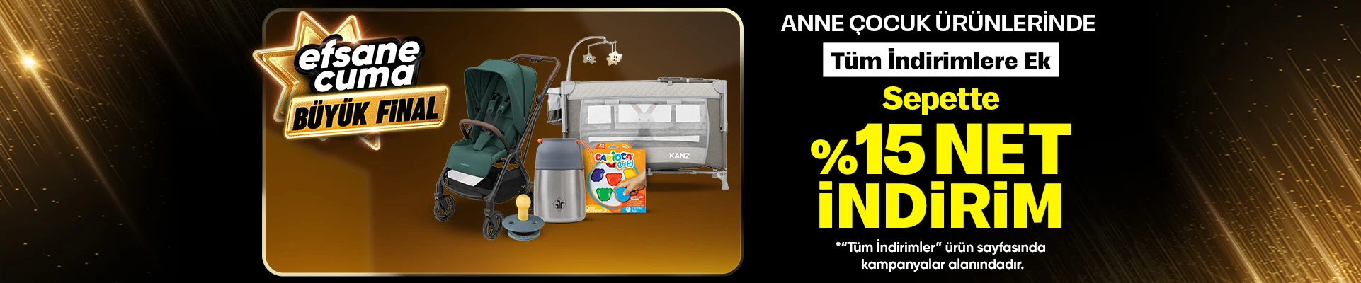 Anne çocuk %15 net indirim
