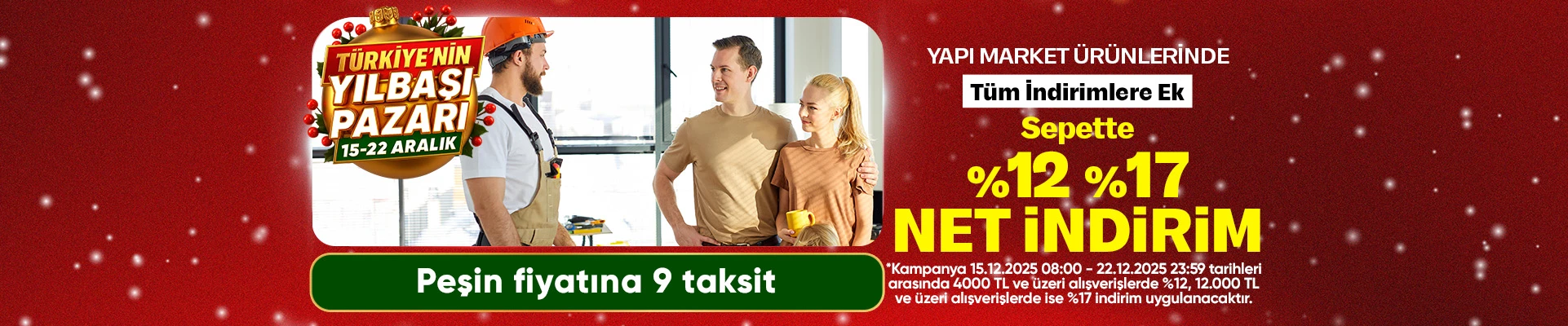 Yapı Market Ürünlerinde Fırsat Günleri