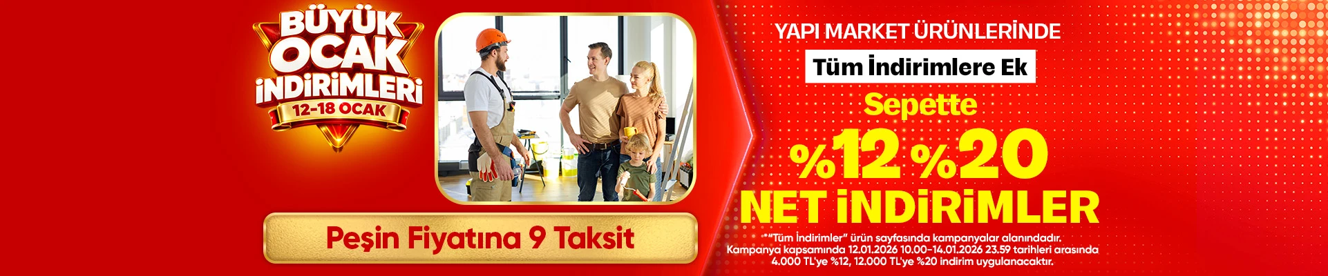 Yapı Market Ürünlerinde Fırsat Günleri