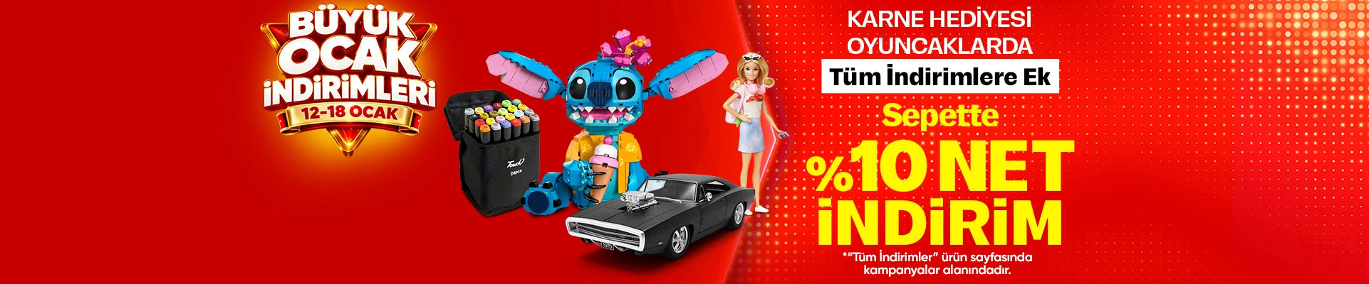 Karne Hediyesi Oyuncaklarda Sepette %50'ye Varan İndirim