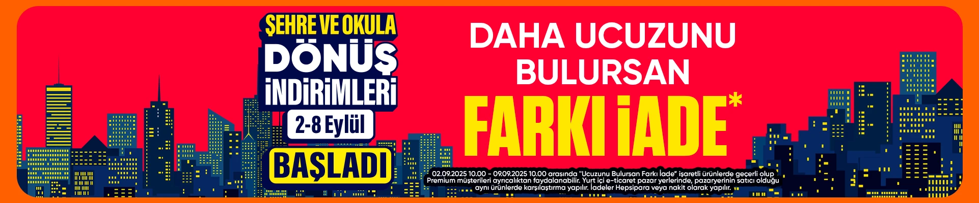 Şehre ve Okula Dönüş İndirimleri Başladı