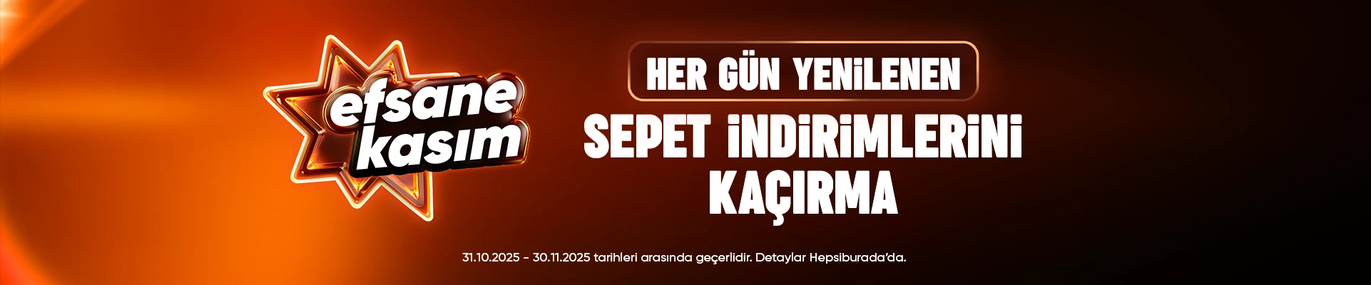 Kasım Sepet İndirimleri