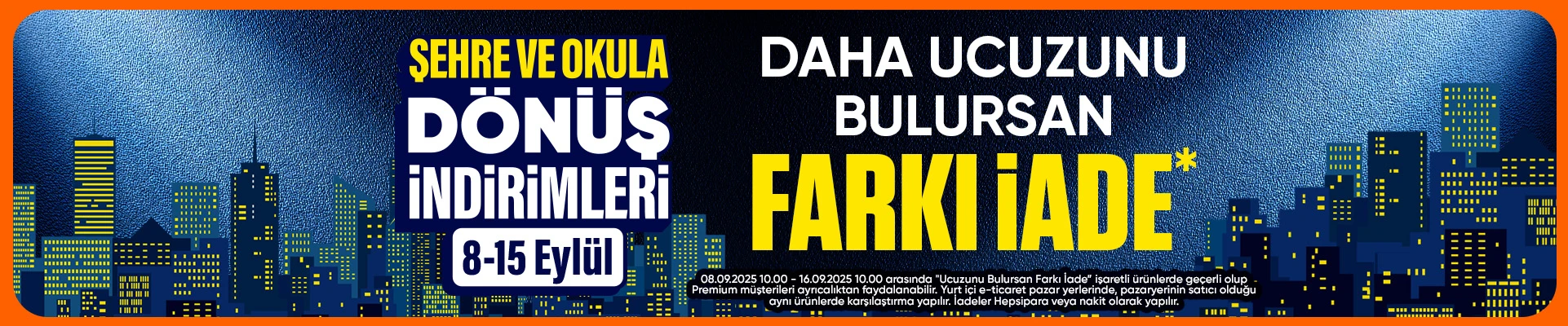 Şehre ve Okula Dönüş İndirimleri Başladı