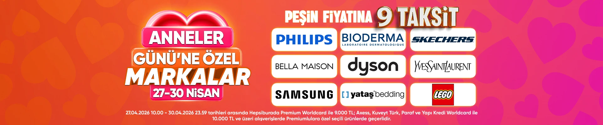 Anneler gününe özel marka günleri