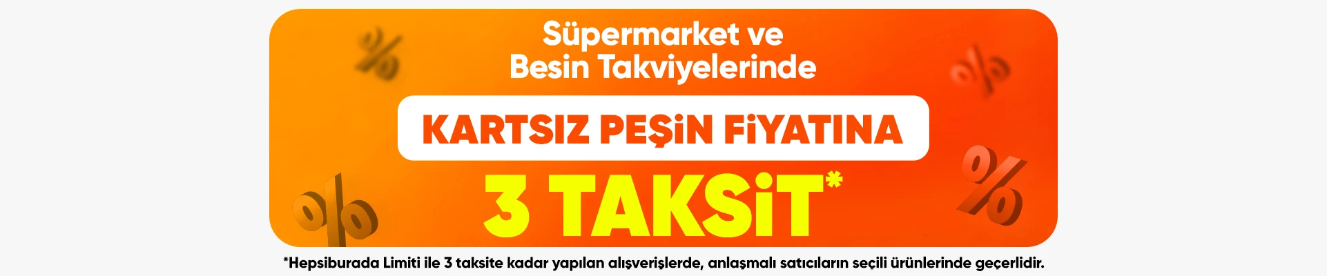 gıda ve içecek ürünlerinde 3 taksit