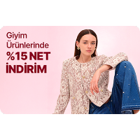 Giyim Ürünlerinde %15 NET İNDİRİM