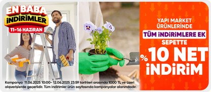 En Baba İndirimler Yapı Market Net İndirim