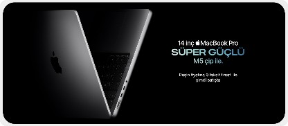 Macbook pro şimdi satışta