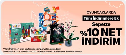 oyuncak %10 net indirim