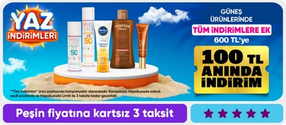 Tüm indirimlere ek 600 TL'ye 100 TL kupon indirim