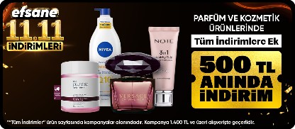 Kozmetik&Parfüm ürünlerinde 1400 TL'ye 500 TL indirim