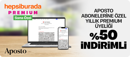 APOSTO ABONELERİNE ÖZEL YILLIK PREMIUM ÜYELİĞİ %50 İNDİRİMLİ