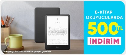 E-kitap okuyucularda  500 TL indirim*