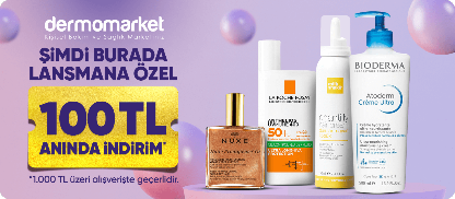 Lansmana özel  çok sevilen markada anında 100 TL indirim*