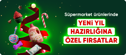 Süpermarket ürünlerinde yeni yıl hazırlığı