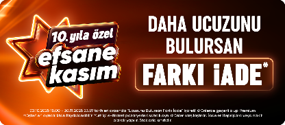 Daha ucuzunu bulursan farkı iade.