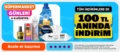 Tüm indirimlere ek 100 TL anında indirim