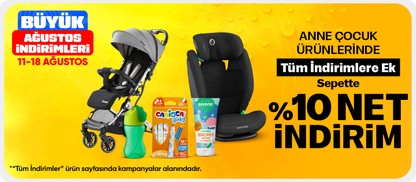 anne çocuk %10 net indirim
