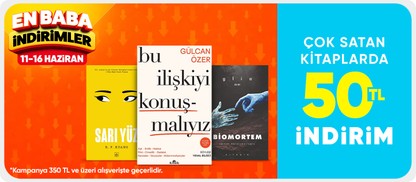 Çok satan kitaplarda  50 TL indirim*