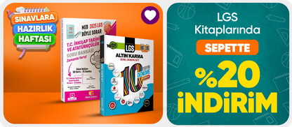 LGS Kitaplarında Sepette %20 İndirim