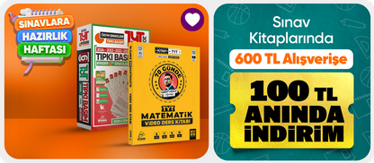 Sınav Kitaplarında 600 TL’ye 100 TL İndirim