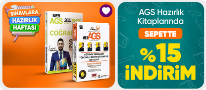 AGS Hazırlık Kitaplarında Sepette %15 İndirim