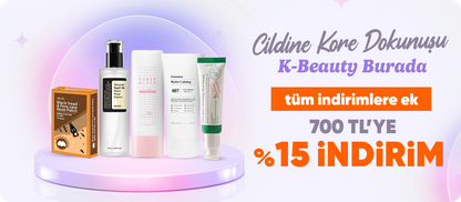  Tüm indirimlere ek 700 TL’YE %15 İNDİRİM