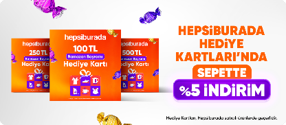 Hepsiburada Hediye Kartlarında Sepette %5 İndirim