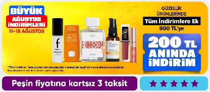 Tüm indirimlere ek 900 TL'ye 200 TL kupon indirim