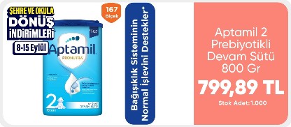 Aptamil 2 Prebiyotikli Devam Sütü 800 Gr