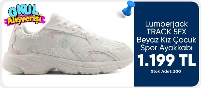 Lumberjack TRACK 5FX Beyaz Kız Çocuk Spor Ayakkabı
