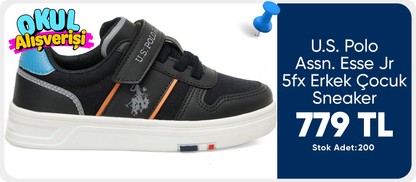U.S. Polo Assn. Esse Jr 5fx Lacivert Erkek Çocuk Sneaker