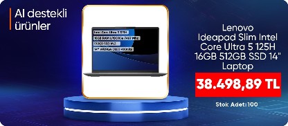 Lenovo Ideapad Slim Intel Core Ultra 5 125H 16GB 512GB SSD 14" Laptop
