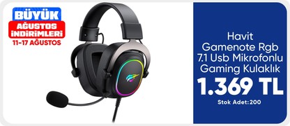 Havit Gamenote Rgb 7.1 Usb Mikrofonlu Gaming Kulaklık